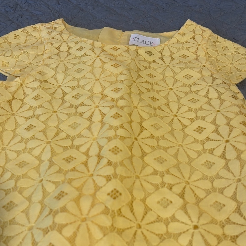 YELLOW girls dress 5/6 - Picture 2 of 4